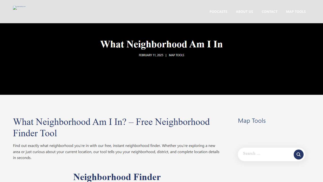 What Neighborhood Am I In - January 25, 2026